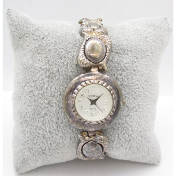 Women Geneva Elite Quartz WR Analog 21mm Round Watch (H722) "New Battery" - Picture 1 of 9